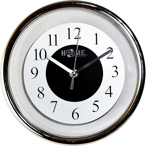 Uniware CL350SL Reloj de pared moderno con estilo (plata)