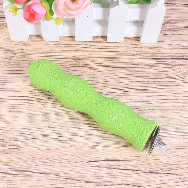 Foto 7 de 8 de POPETPOP Soporte para pájaros, Madera, Arena áspera, Perchas, Esmerilado de uñas para pájaros pequeños