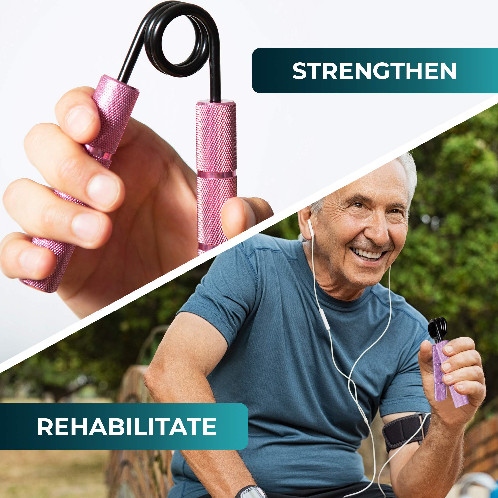 Power Gripper Metal Series Professional Grade 7 Different Levels to Choose From (50lbs