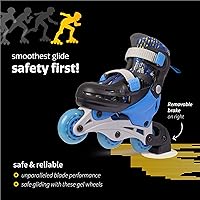 Vista 5 de New-Bounce - Patines en línea ajustables para niñas y niños, para niños, adolescentes y adultos jóvenes, patines al aire libre para niños de 8 a 12