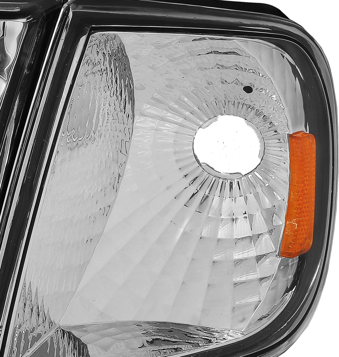 AKKON - For Ford 97 98 99 F150 F250 Light Duty | 2004 F150 Heritage Chrome Headlights w/Corner Lamps Left+Right Side Pair