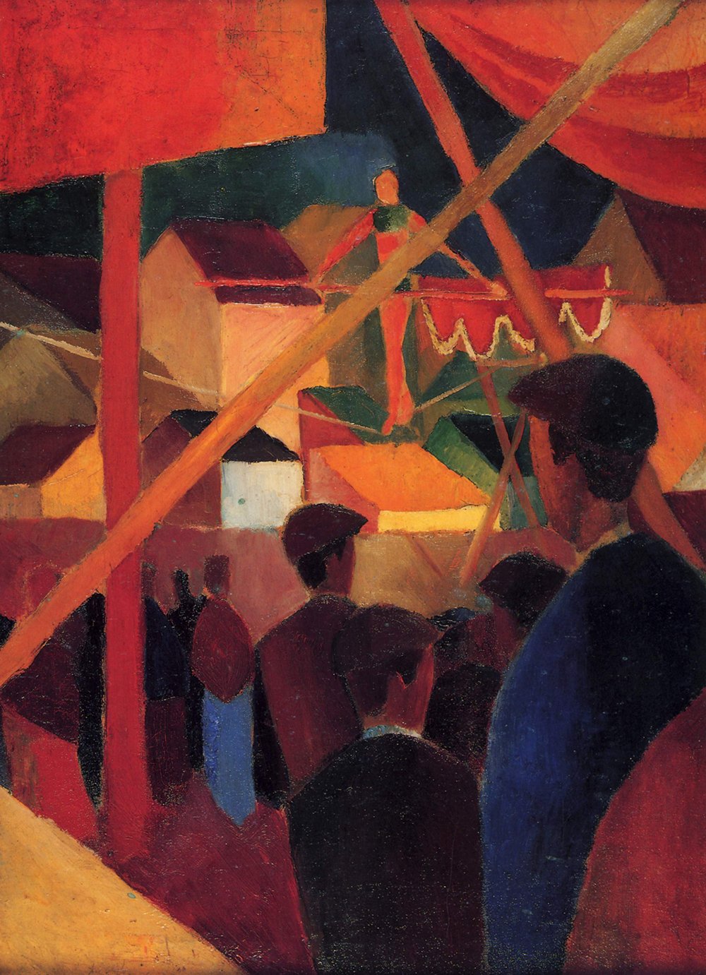 Impression d'art August Macke Out and About grand format mat de qualité galerie