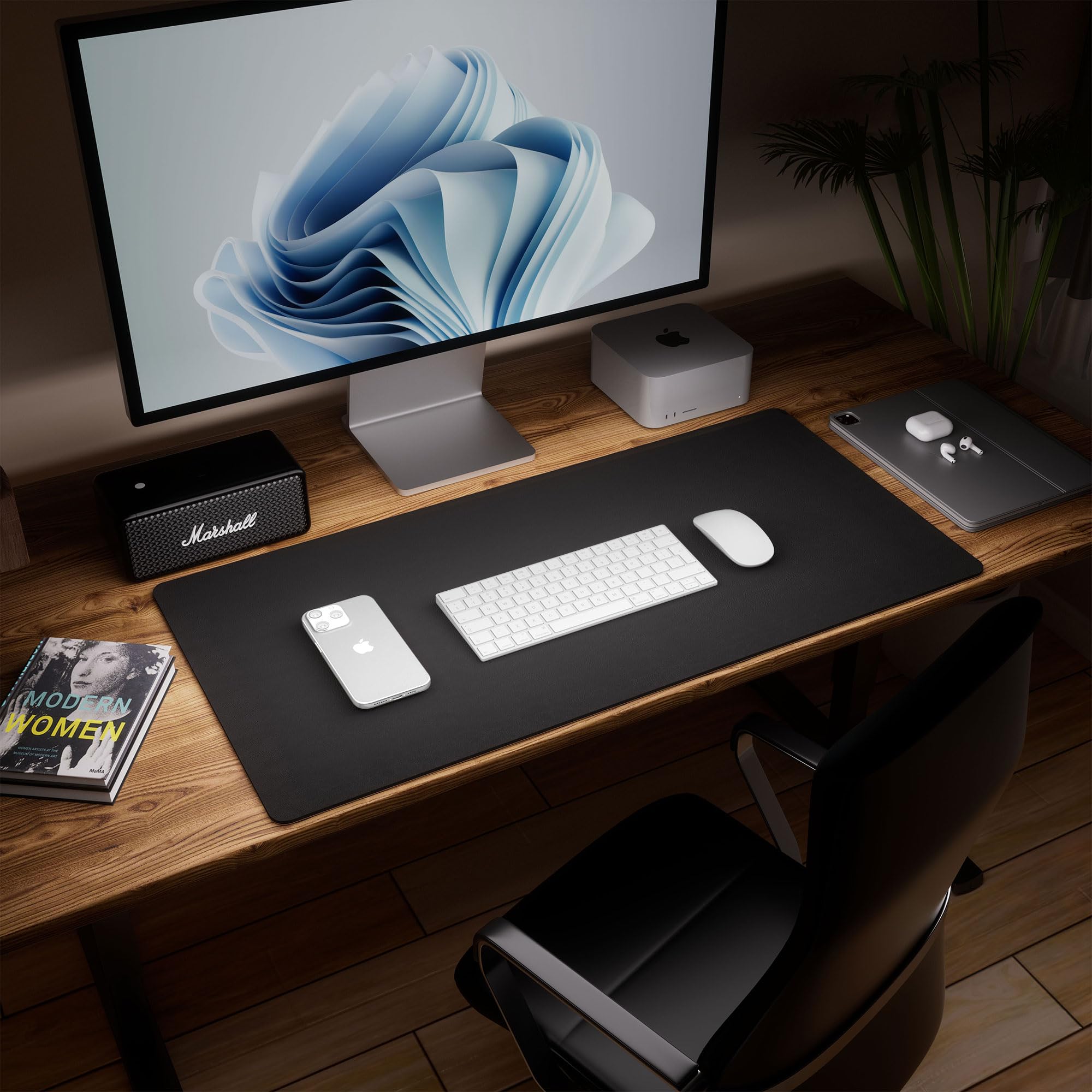 Tappetino Scrivania In Sughero E Pelle PU - 90x40cm Impermeabile Per Ufficio E Casa - Foto 6