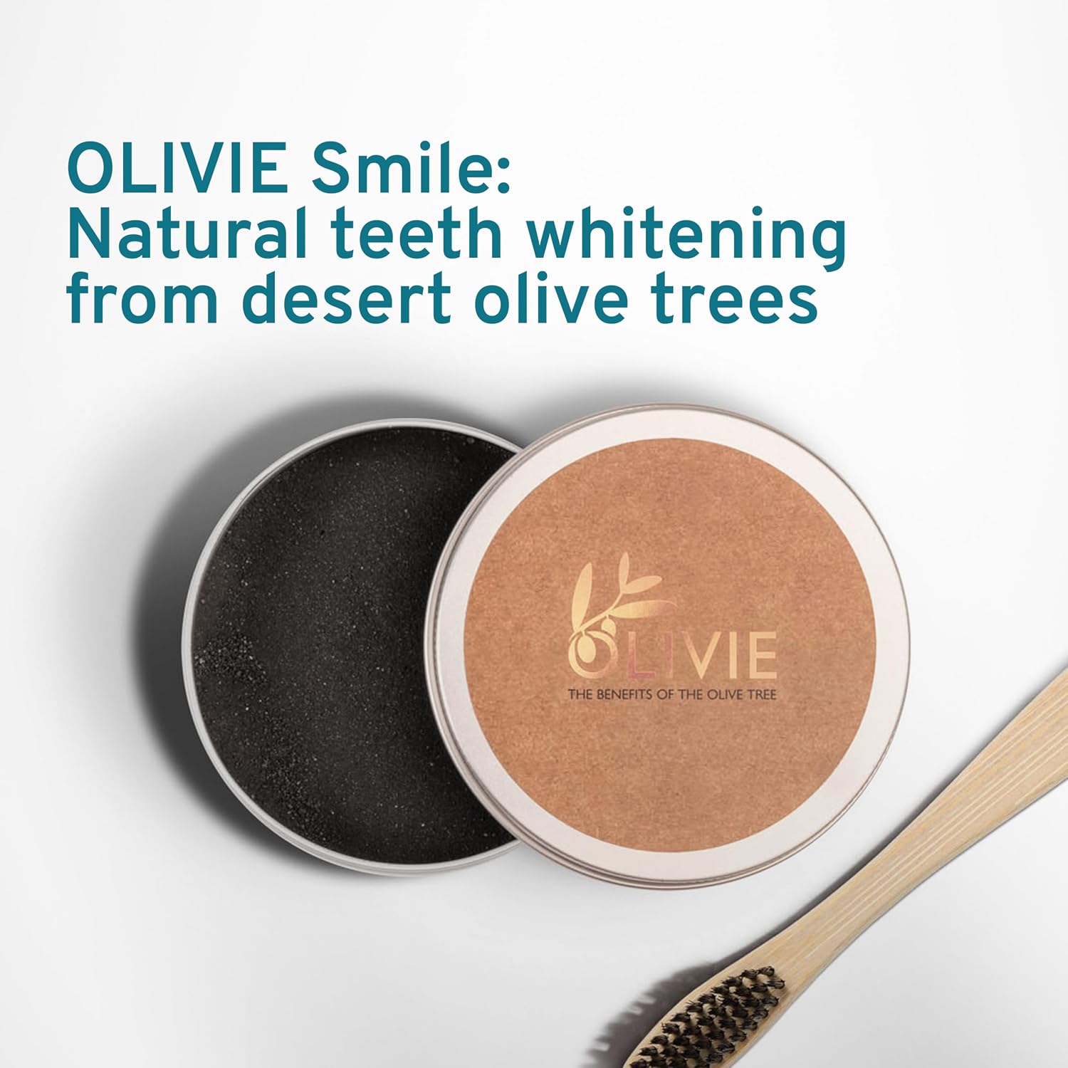 Olivie Smile Organic Activated Charcoal Teeth Whitening Powder, 1.8 oz image 5