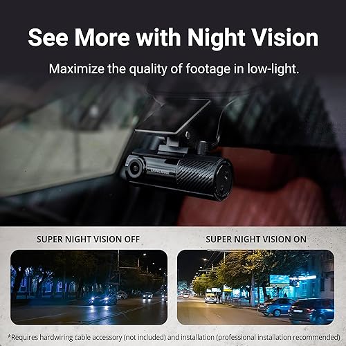 Miniatura 7 de Thinkware Dash Cam, F70 PRO - 1080p FHD, Wi-Fi, modo de estacionamiento inteligente con visión súper nocturna, microSD de 32 GB