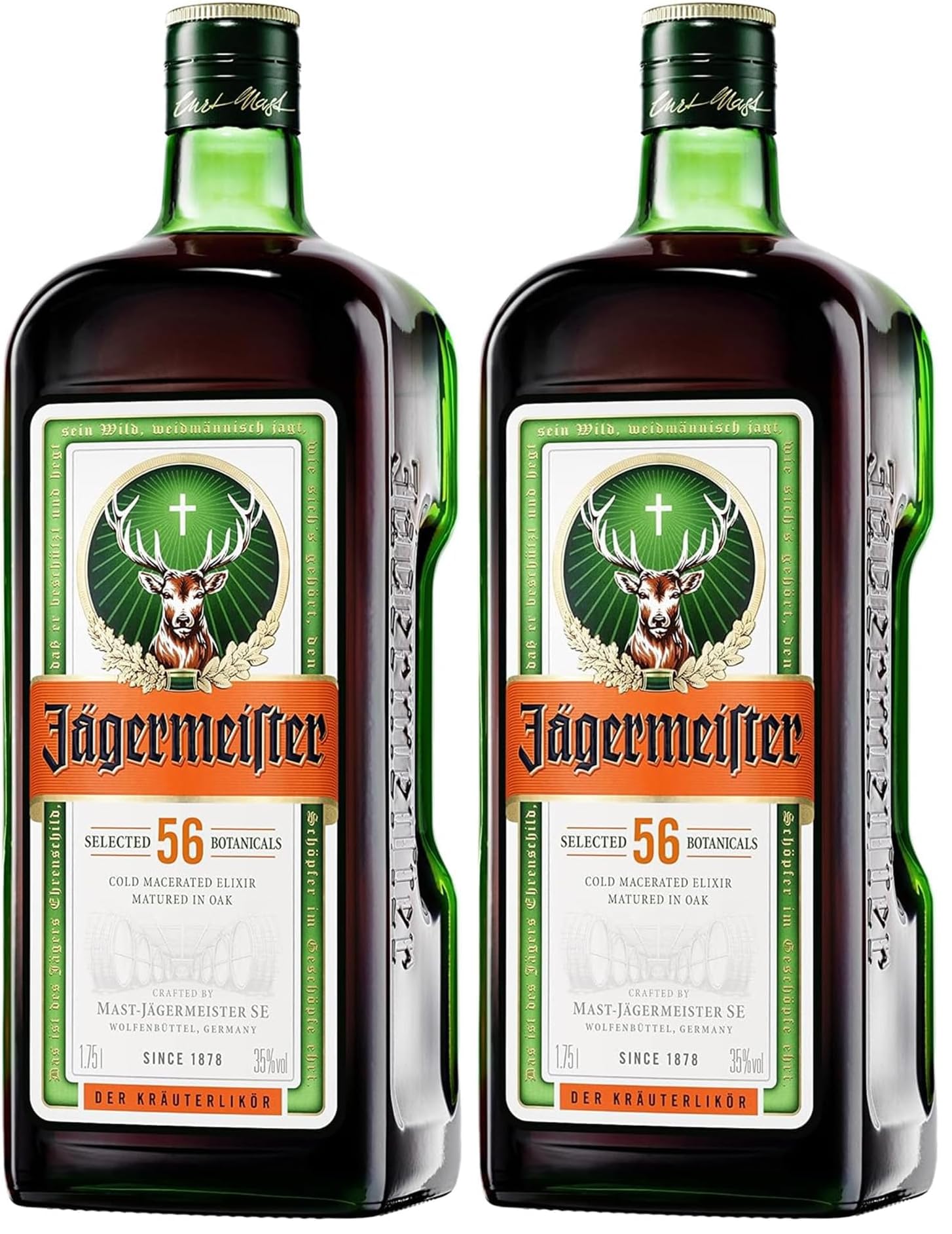 Jagermeister Botella - 1750 ml (Paquete de 2)