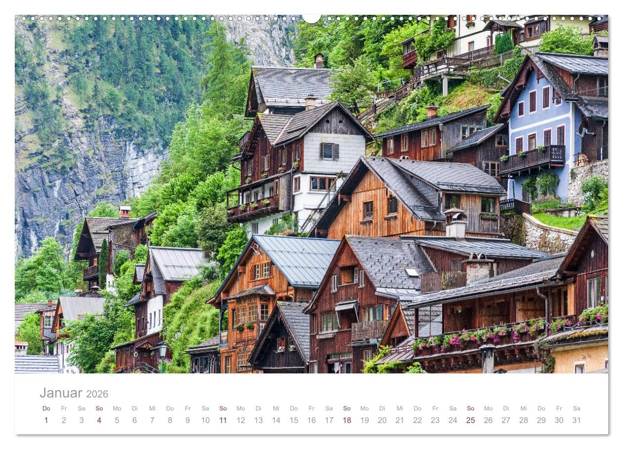 Österreich Rundreise (Wandkalender 2026 DIN A2 quer), CALVENDO Monatskalender: Eine fotografische Rundreise zu den schönsten Orten Österreichs (CALVENDO Orte)