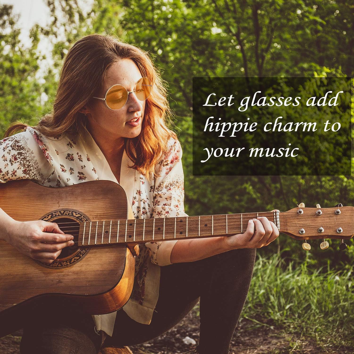 16 Pairs 60s 70s Hippie Circle Glasses Colorful Glasses for Women Men Costume Party Favor(Retro Color Set) - Image 5