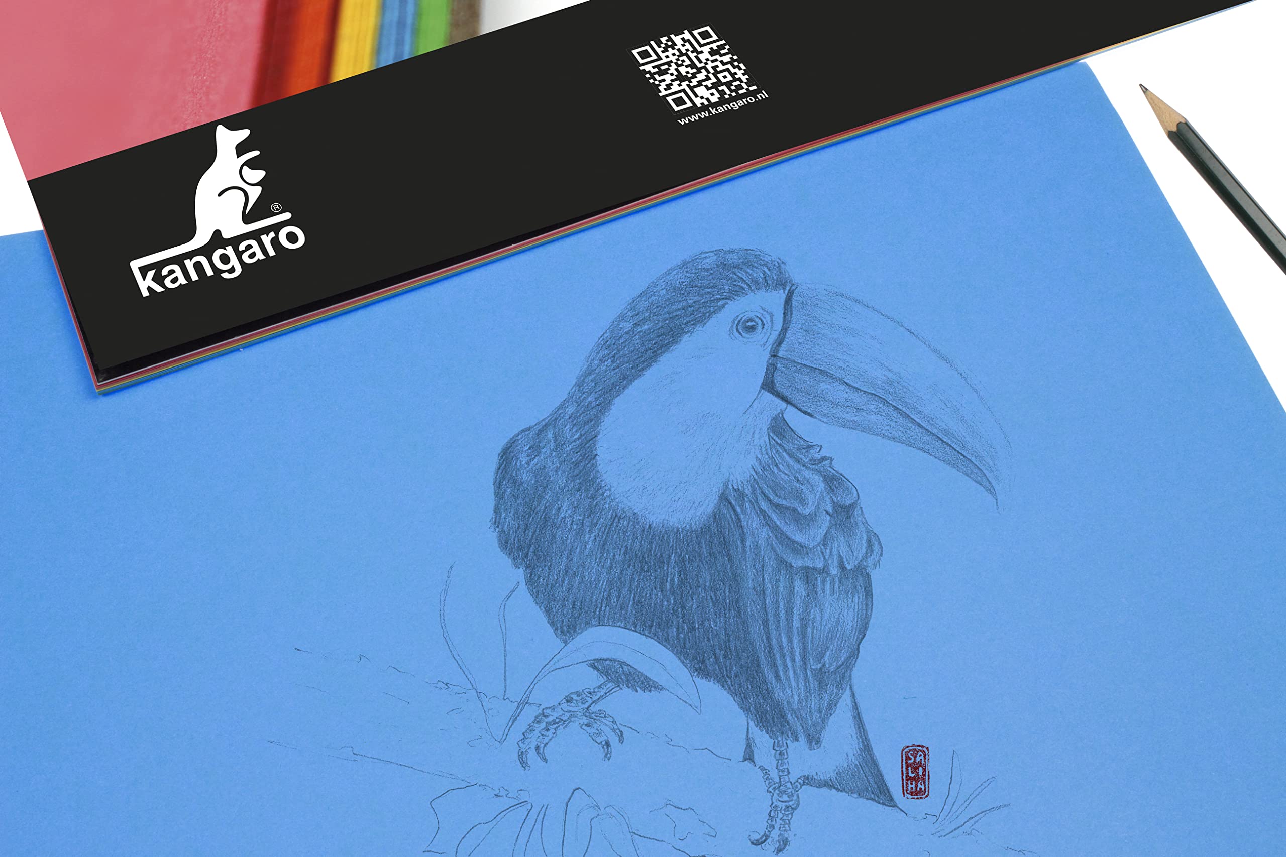 Kangaro Lot De 100 Feuilles De Papier à Lettre Blanc Crème DIN A4-120 G/m² FSC Mix - Papier à