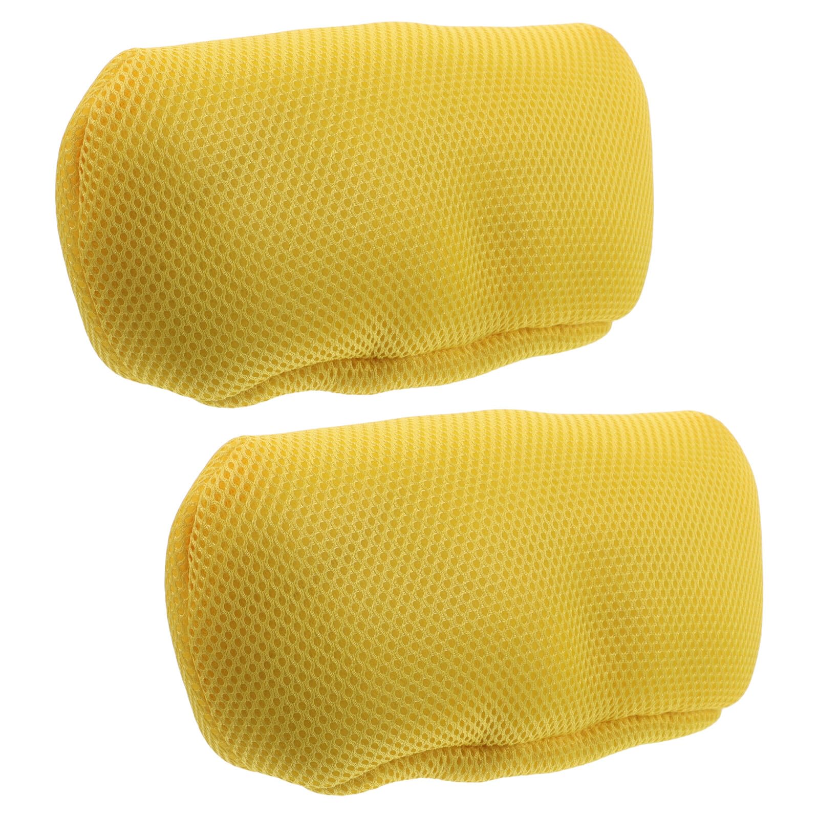 Veemoon Almohadillas Acolchadas para Muletas Axilares 218X85X81 CM Par de Fundas Transpirables de Malla Amarilla Esponja Gruesa Reemplazo Cómodo para Cojines de Muletas de Antebrazo