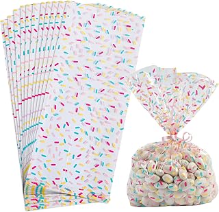 Fun Express Donut Sprinkles Cellophane Bags (12 pack) Party Supplies