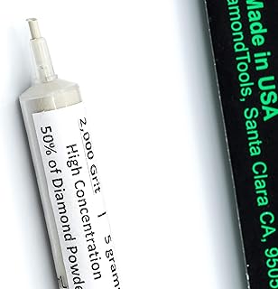 Diamond Polishing Compound Polishing Paste USA Made 2,000 Grit 4-8 Microns for Marble Glass Metal Rock Jewelry Resin Silver Chrome Gemstone with High Concentration of Diamond Powder