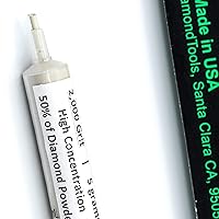 Vista 1 de TechDiamondTools - Pasta de pulido compuesto de diamante, grano de 2,000, 4-8 micrones para mármol, vidrio, metal, joyería, resina, plata, cromo