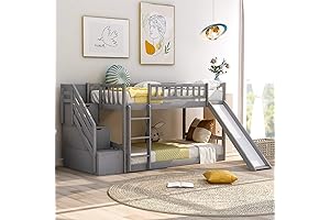 Twin over Twin Bunk Beds with Slide: Fun and Functionality for Kids