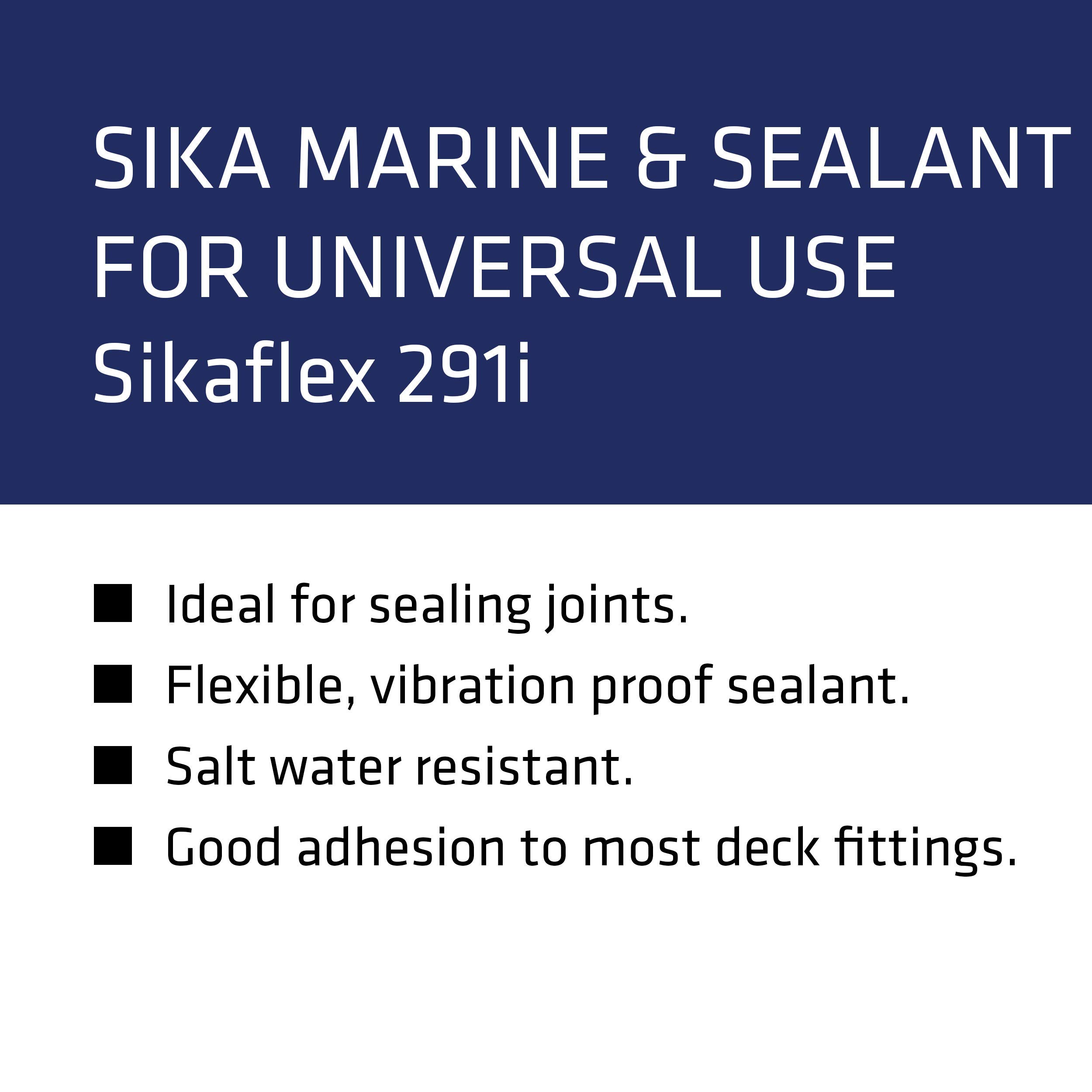 Buy Sikaflex291i, White, Multifunctional adhesive sealant for marine