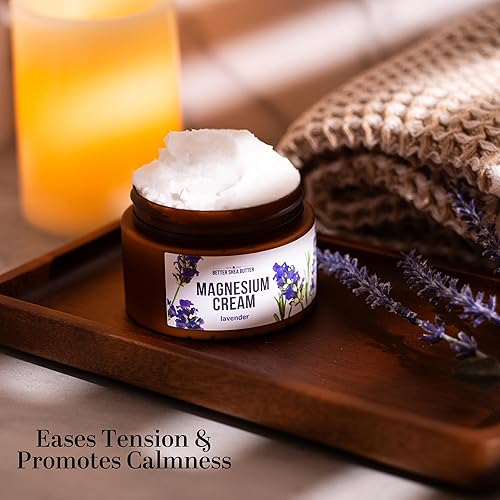 Miniatura 2 de Better Shea Butter Crema de magnesio Lavanda Alivia los calambres en las piernas y la tensión muscular Loción nocturna para embarazo, niños y