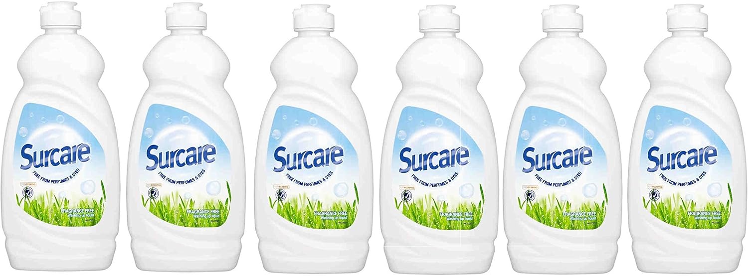 Surcare Fragrance Free Washing up Liquid 450ml (Pack of 6) Amazon.co