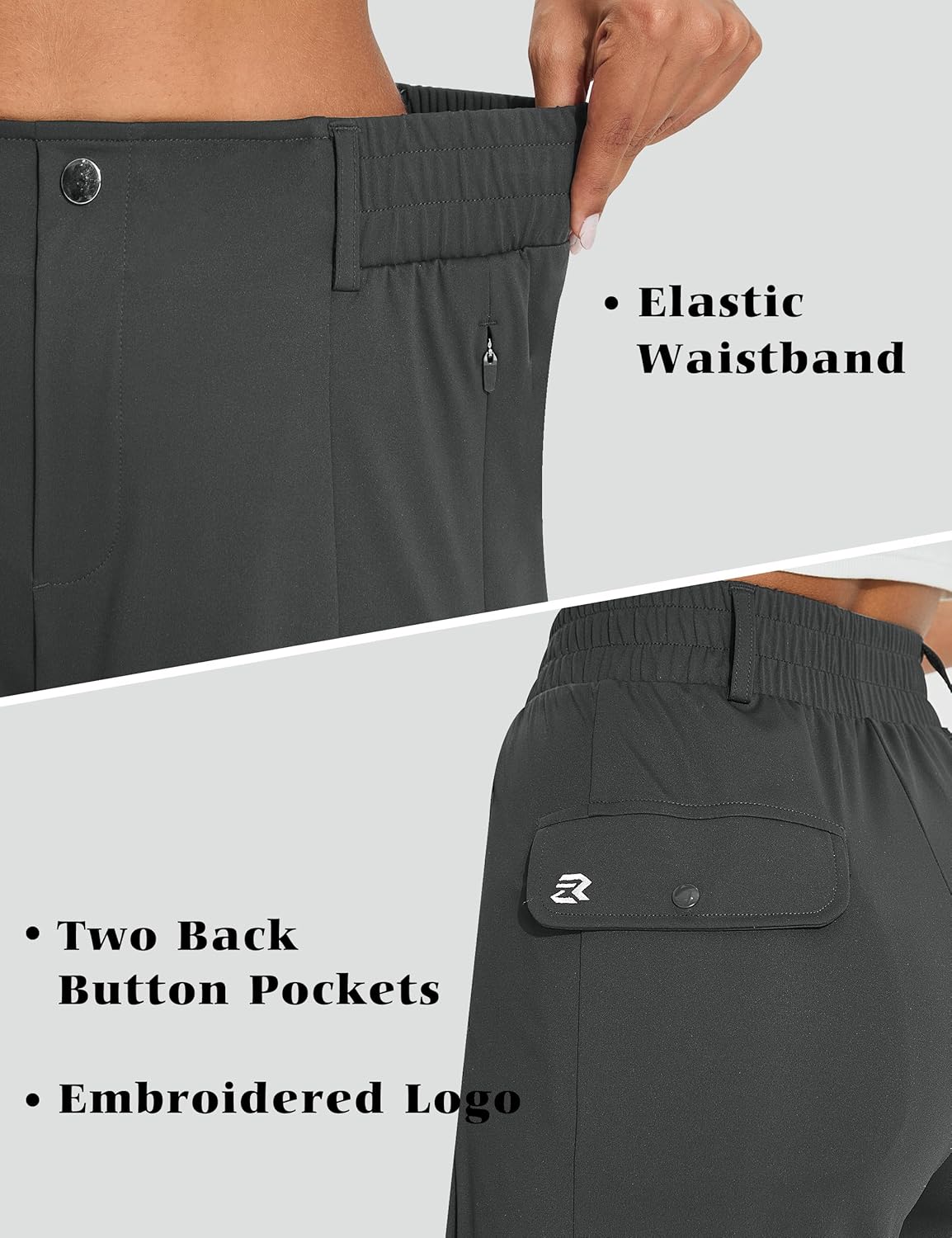 Women's Wide Leg Golf Dress Pants 27"/29"/31" Flowy Travel Work Slacks Trousers UPF 50+ Business Casual Outfits Palazzo Pants - Image 5