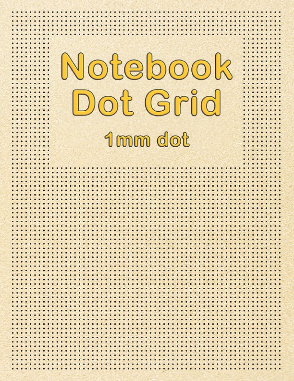 Notebook Dot Grid 1mm Dot: Notebook Dot Grid 1mm Dot: Glossy finish cover, 120 pages, 8.5" X 11", 9 dots per inch, 1/8" (3mm) line spacing, 1mm (.04”) dot size.