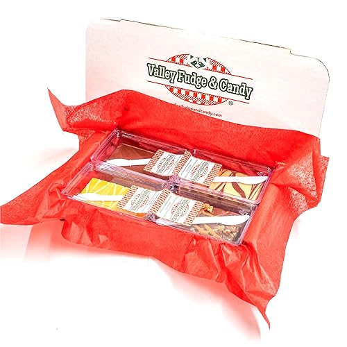 Valley Fudge, muestra de caja de regalo variada personalizable, dulce de azúcar artesanal fresco, mantequilla real, caramelo gourmet a granel,
