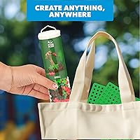 Vista 5 de PLUS PLUS Bloques de construcción entrelazados de 240 piezas para niños, juguetes de conexión de extremo abierto, minimanipuladores STEM Bin - Tubo