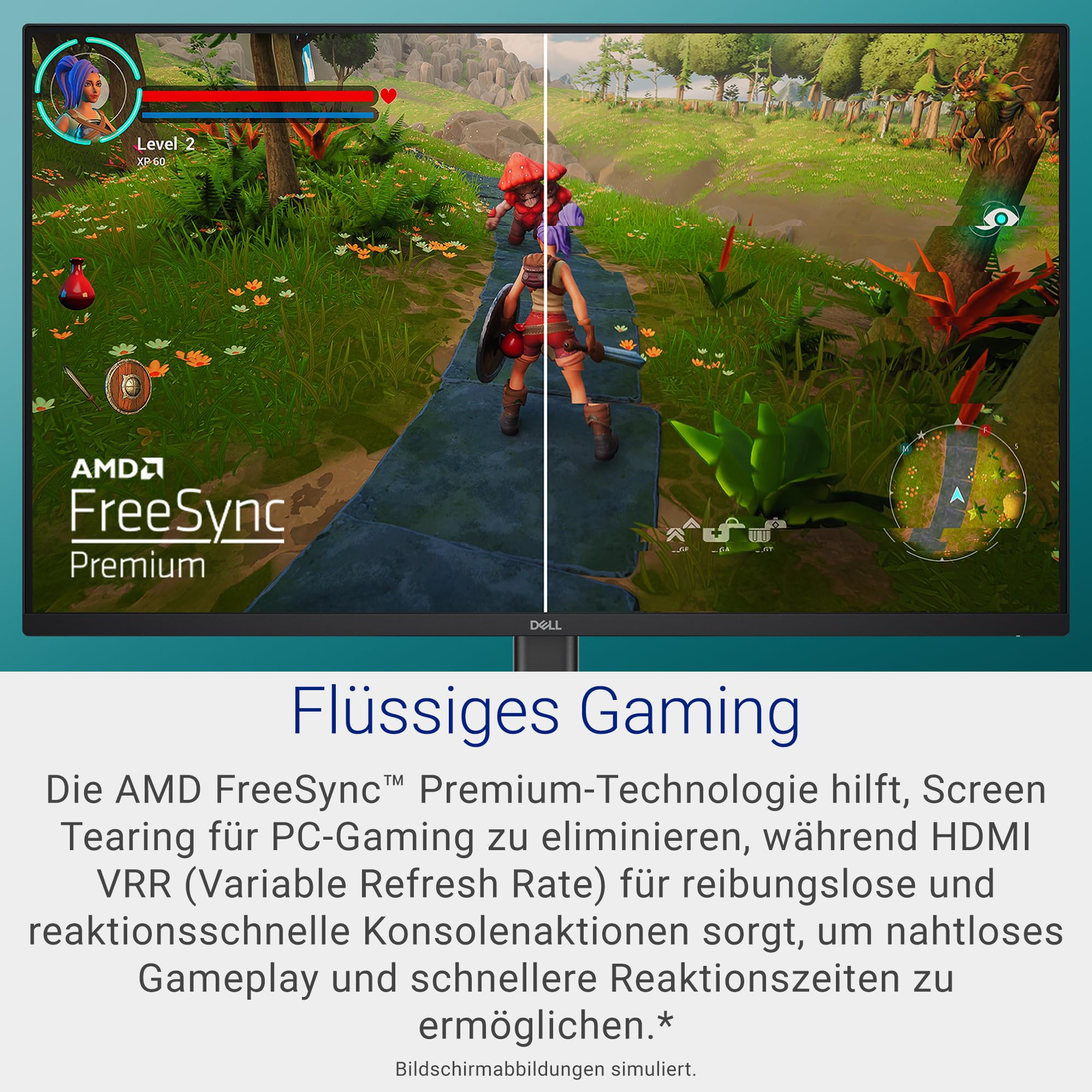 Dell SE2726HG 27 Gaming Monitor Full HD 240Hz Fast IPS 0.5ms AMD FreeSync Premium HDR10 VESA 100x100mm Schwarz