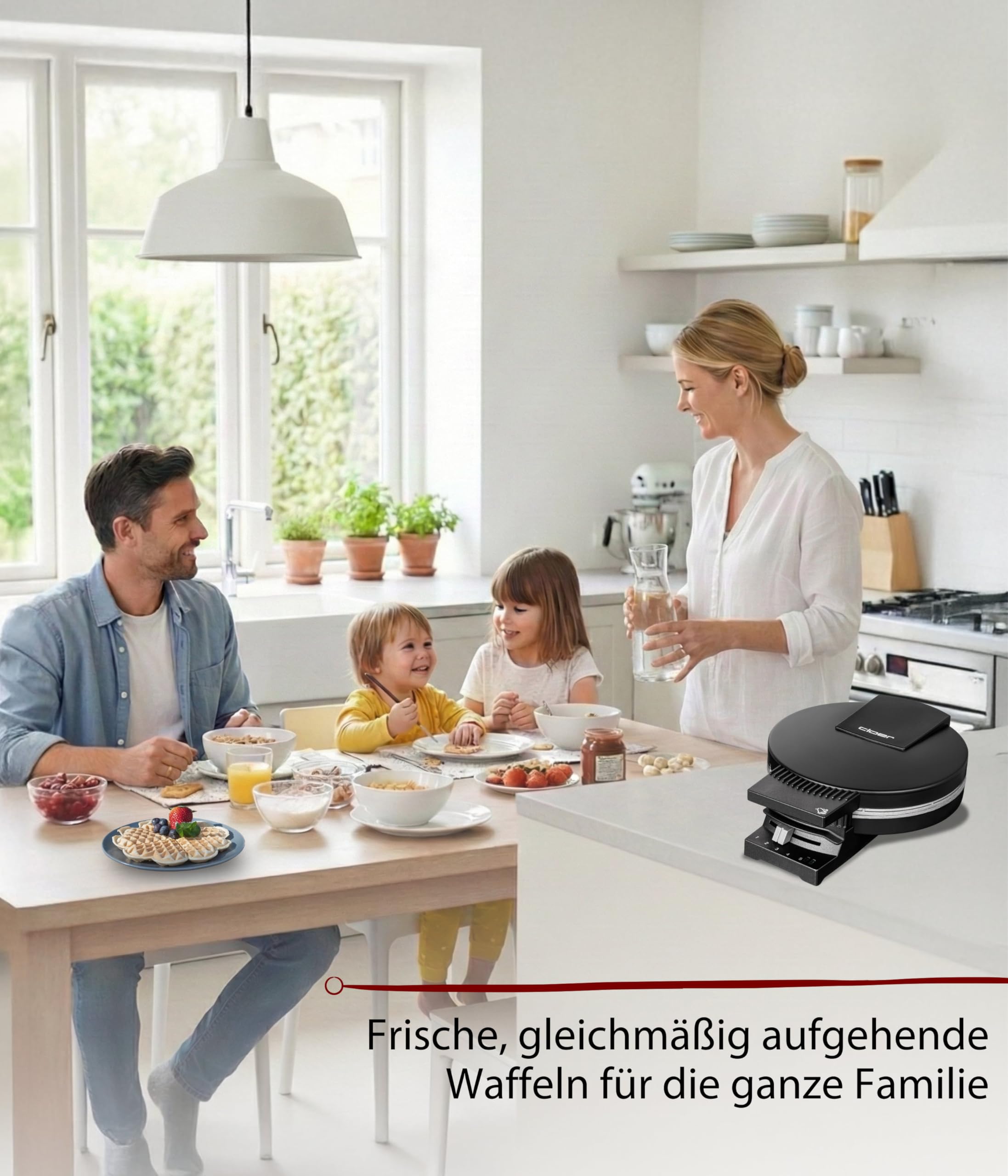 Cloer 180 Waffeleisen für eine Herzwaffel mit 16 cm Durchmesser – Bild 6
