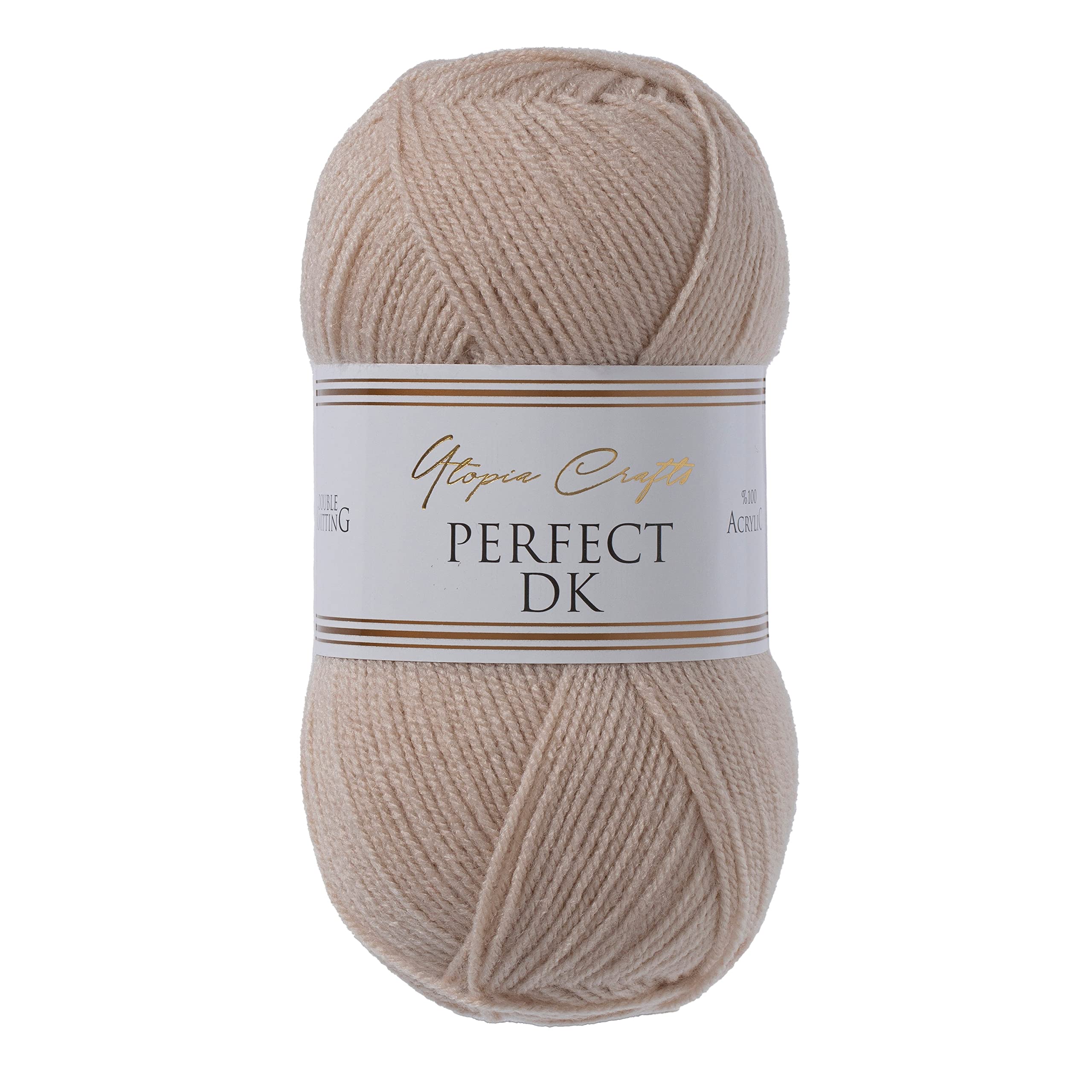 Utopia Crafts DK Double Knitting Yarn, 100g (Warm Brown)