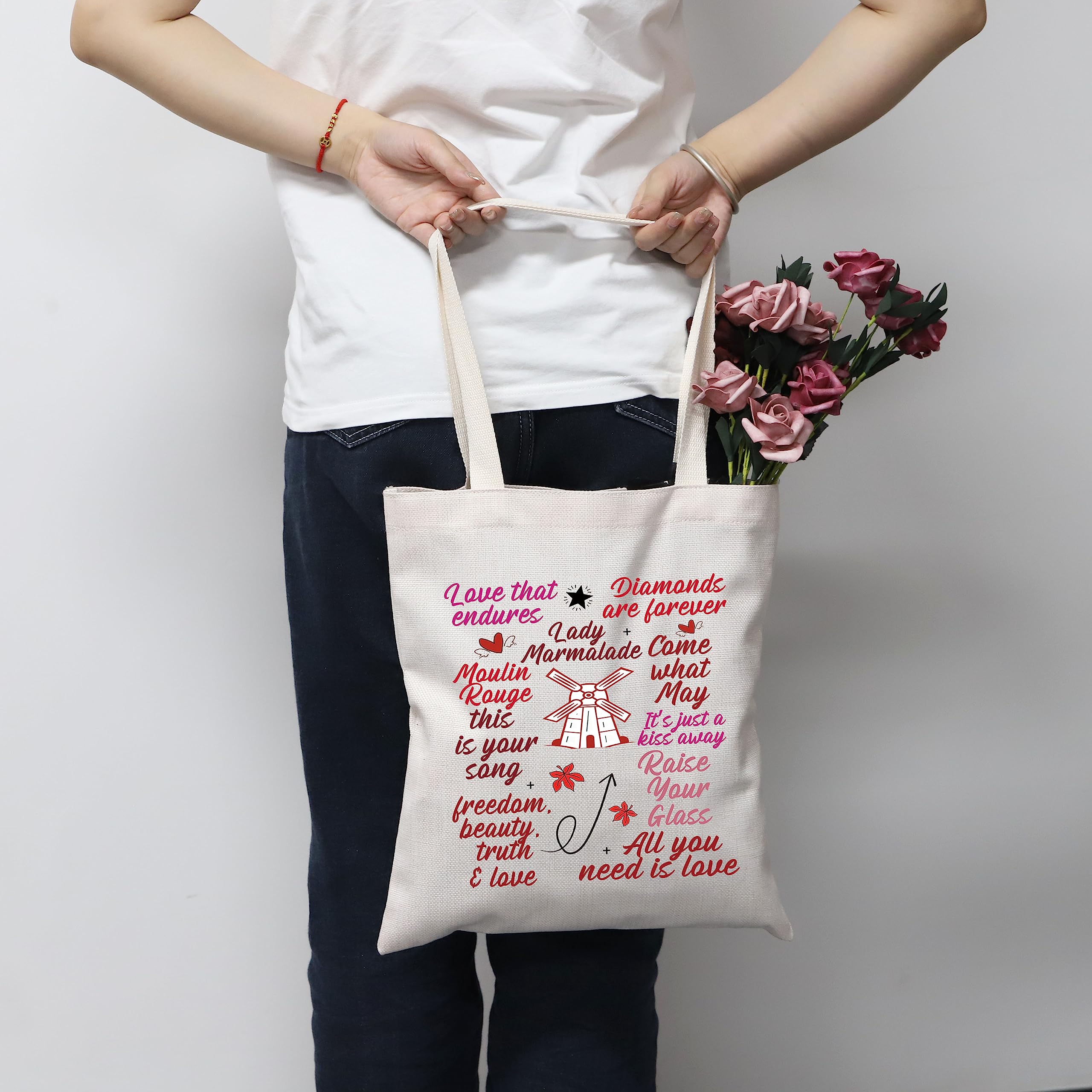 Moulin Rouge Tote Bag Moulin Rouge Musical Tote Moulin Rouge Musical Merch Moulin Rouge Quote (Rouge Tote) - Image 4