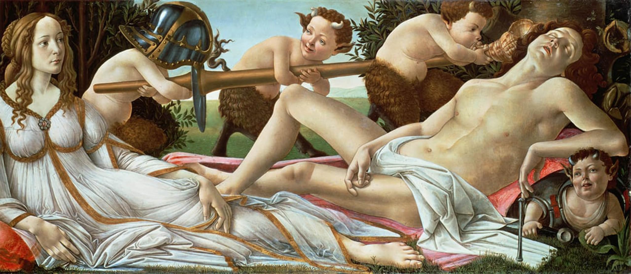Cuadro de lienzo de Botticelli (Venere e Marte): crea un salón con sofisticación renacentista 5