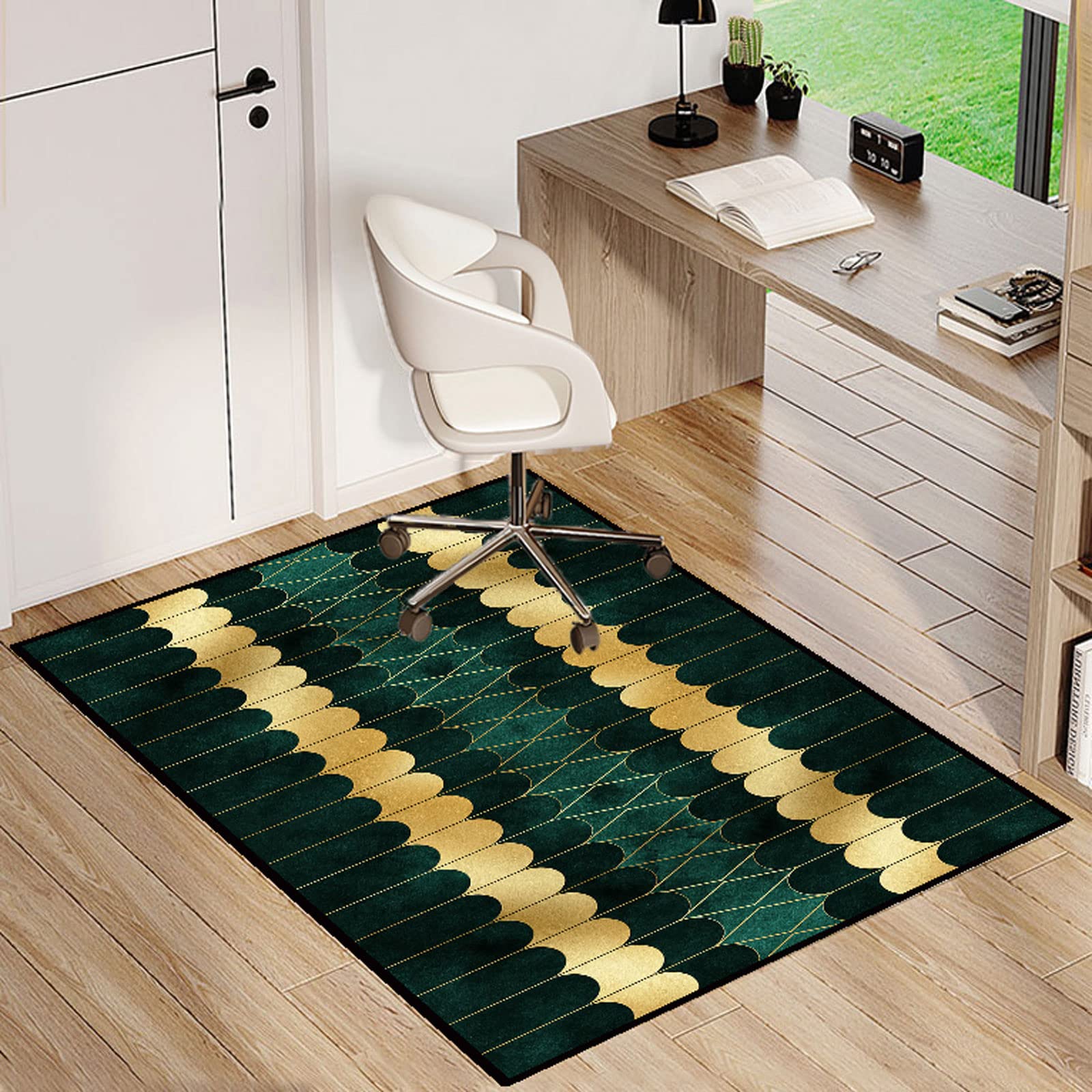 Single tree forest Office Chair MatοΌChair Mat For Hardwood Floors,Multi-Purpose Protector Chair Carpet For Home And Office