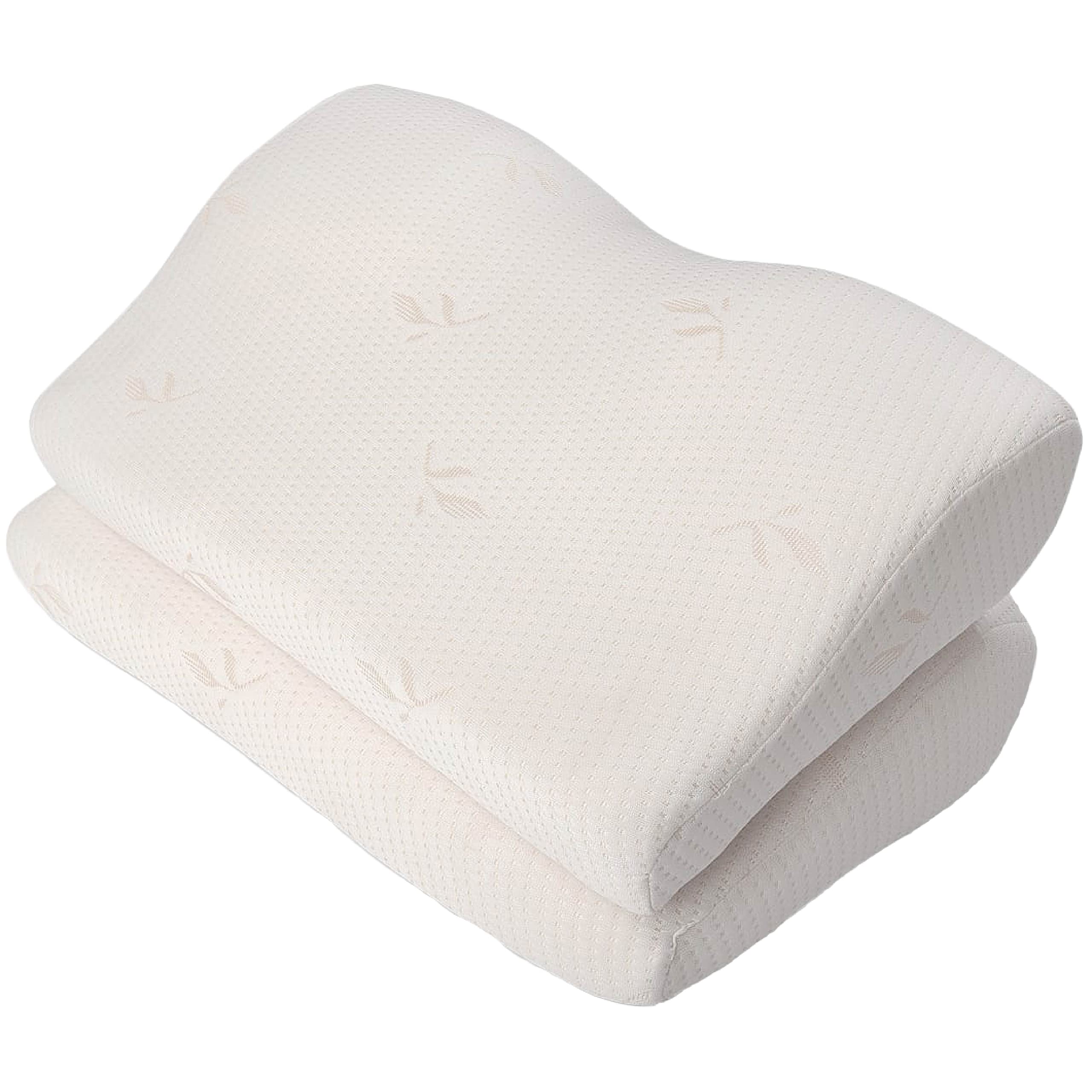 MEMORE Memory Dr. Orthopaedic Butterfly Pillow I Complete Neck and Upper Body Comfort,Best Relief Pillow for 'Spinal Disorders', 'Stiff Neck' etc.(Pack of 2, Size-Standard)