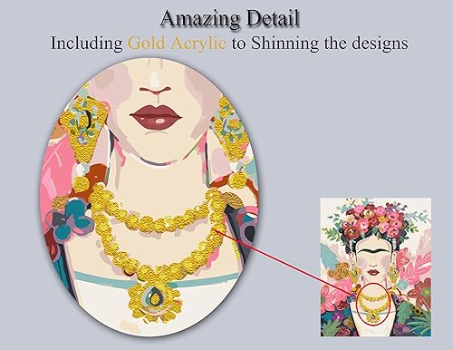 Miniatura 4 de Artmaple Pintura por números solo para adultos, principiantes, estudiantes, lienzo, opción de regalo ideal para el día de Pascua, día de la madre.