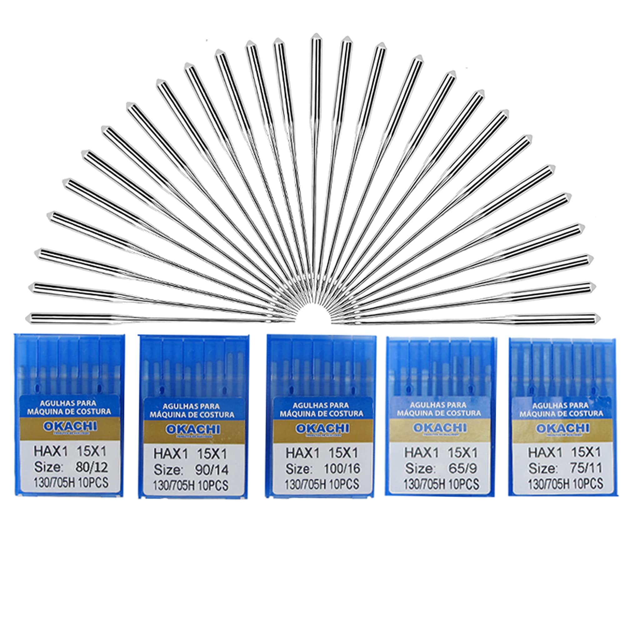 Buy Sewing Machine Needles, 50 Count Sewing Needles, Embroidery Machine
