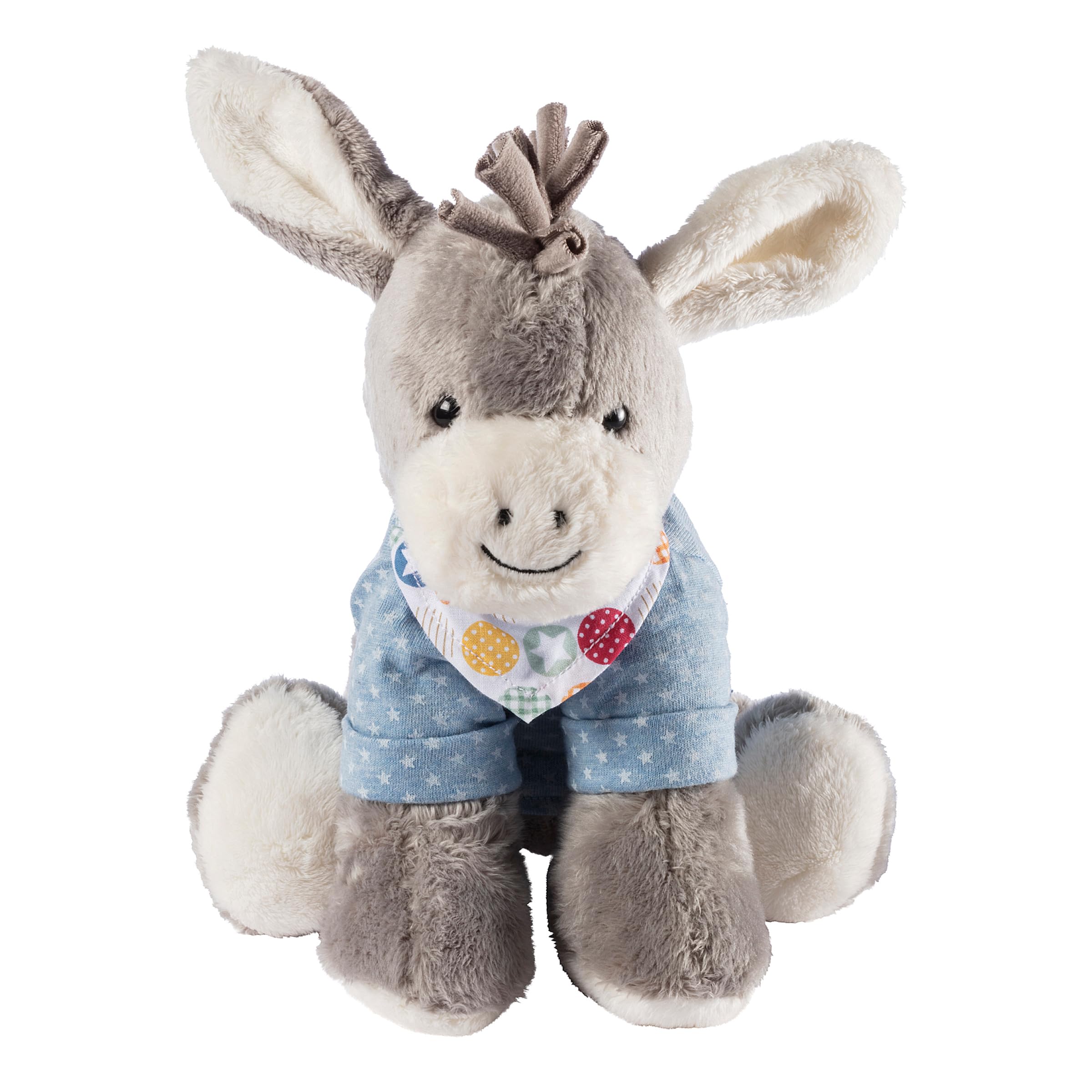 LALALO Baby Spieluhr & Einschlafhilfe & Geschenk, Sterntaler Esel Emmi Kuscheltier mit Namen personalisiert zur Geburt & Taufe