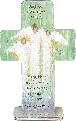 Miniatura 2 de Cathedral Art Cruz de filigrana con paloma, 5 pulgadas, plata