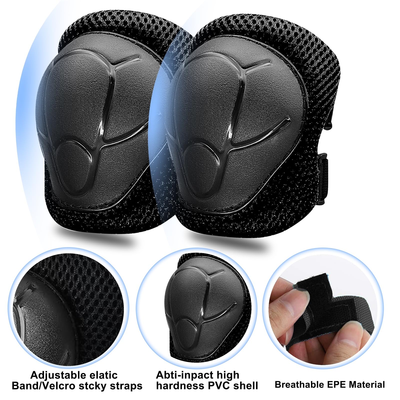 Rodilleras para niños, rodilleras y coderas para niños de 3 a 10 años, juego de equipo de protección para niñas y niños con muñequeras para patinaje, ciclismo, patinaje, patinete