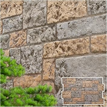 Exterior Stone Panels Waterproof, 3cm Thickened 3D Textured Flexible Wall Covering Panels, DIY PU Stone Wallpaper for Hotel Restaurant Commercial UseD