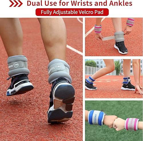 Miniatura 8 de PROIRON Ankle Weights for Women, Leg Weights for Men, Ankle and Wrist Weights 2468LBSReflective Arm Weights for JoggingGymnasticsAerobics