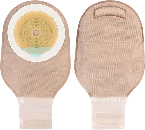 Amazon Com Lotfancy Pcs Colostomy Bags Ostomy Supplies One Piece Drainable Pouches With Closure For Colonoscopy Ileostomy Stoma Care Cut To Fit Max 64mm Health Household