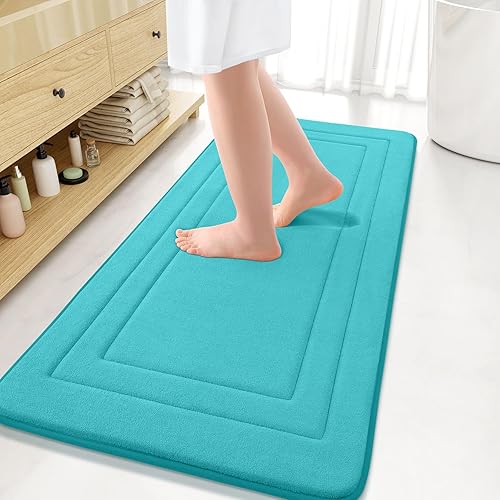 Miniatura 194 de Arotive Tapete de baño de espuma viscoelástica de 30 x 20 pulgadas, ultra suave y absorbente, lavable a máquina, cómodo tapete de baño para suelo