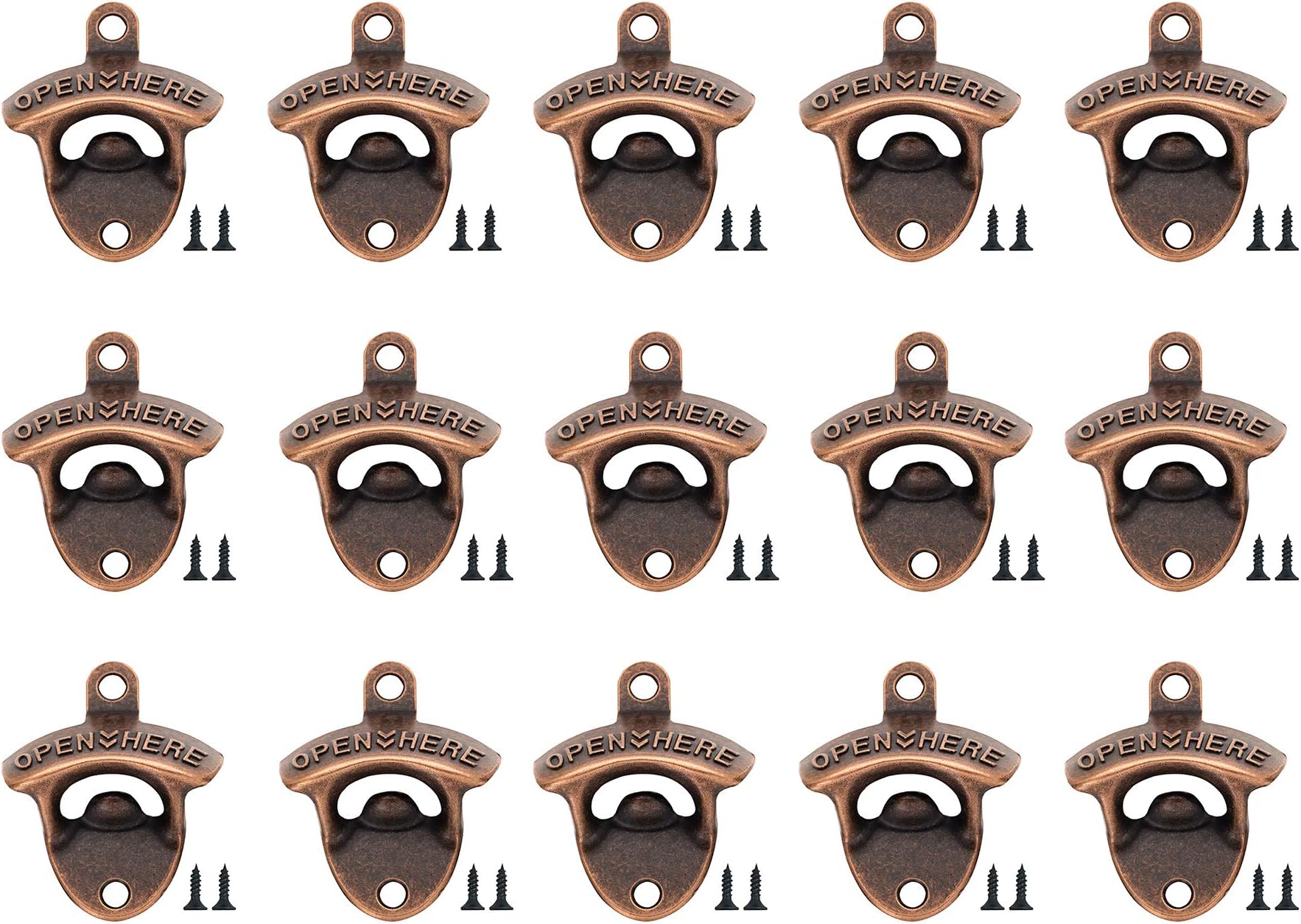 Amazon.com: RONYOUNG 12PCS Wall Mounted Bottle Opener Vintage Beer ...
