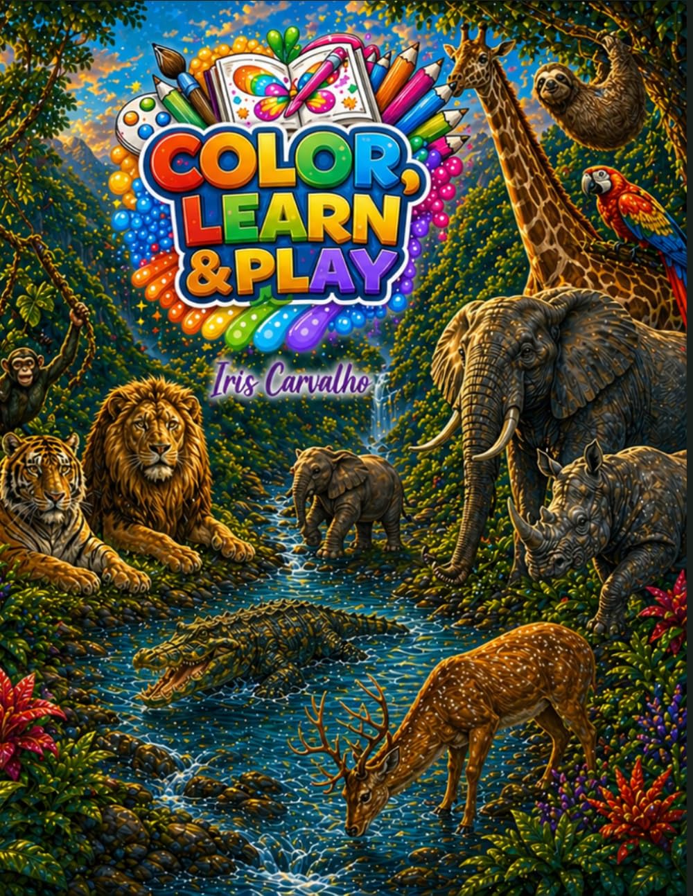 Color, Learn & Play: Animals