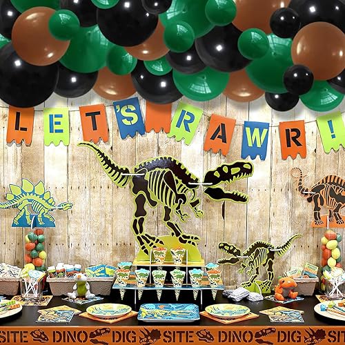 Miniatura 7 de Kit de guirnalda de globos de color verde oscuro, negro y marrón, 122 globos de camuflaje verde oscuro, fiesta de camuflaje militar para cumpleaños,