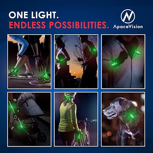 Vista 5 de EverLightFX - Luz LED de seguridad recargable por USB (paquete de 2) por Apace, luz trasera de bicicleta súper brillante funciona brillantemente