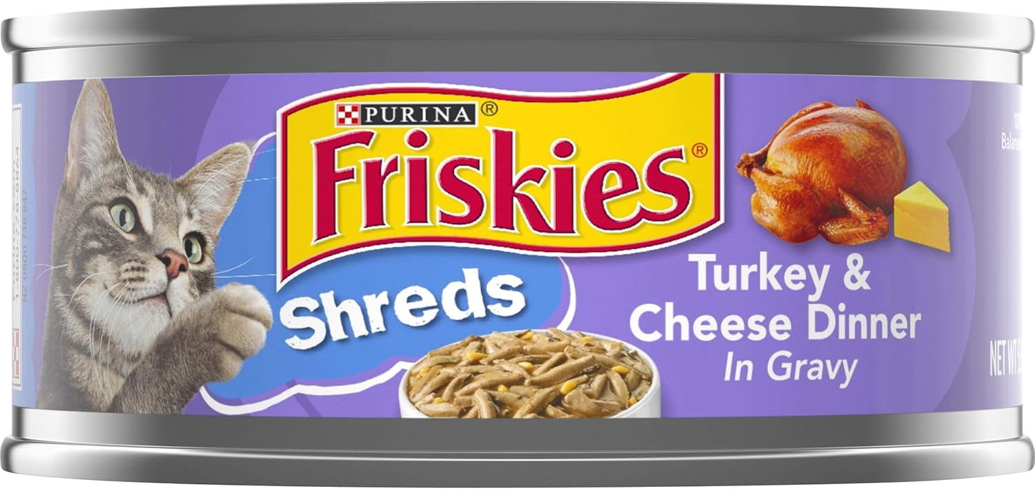 Friskies Shredded Turkey & Cheese Dinner In Gravy 5.5 oz