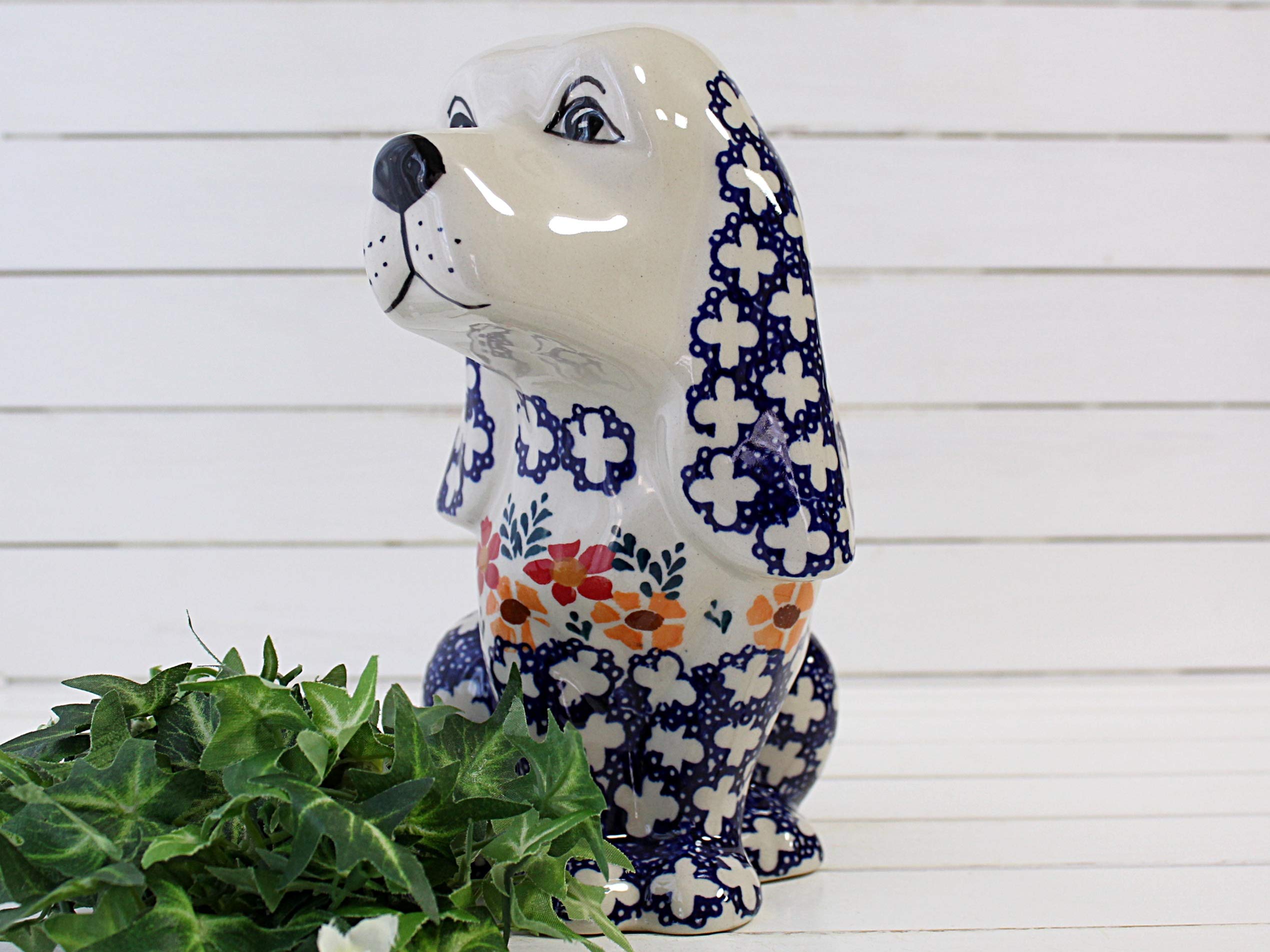 ポーリッシュポタリー 犬 陶器