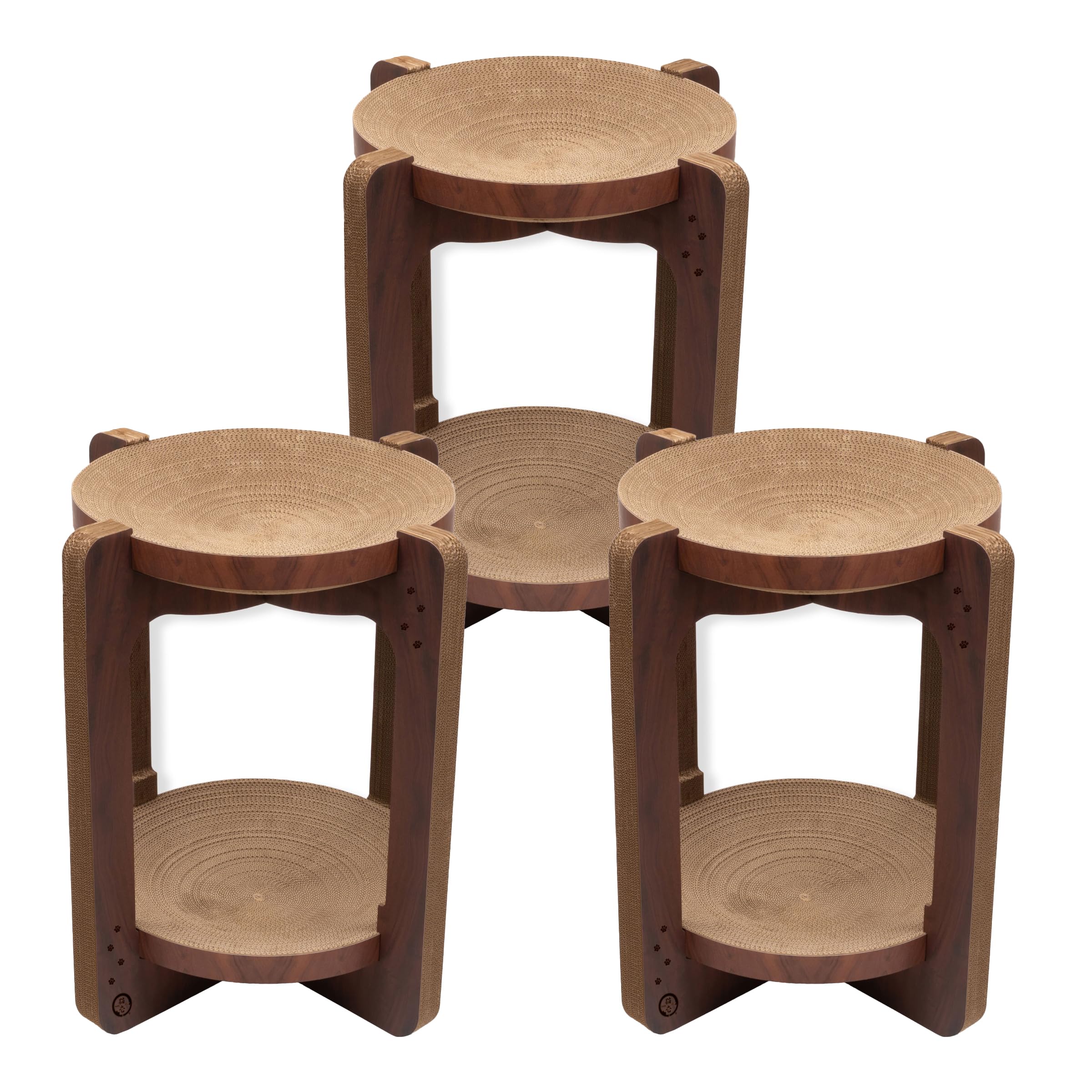 アンティークダークブラウンです。数年使用し、猫に一度ガリガリされ