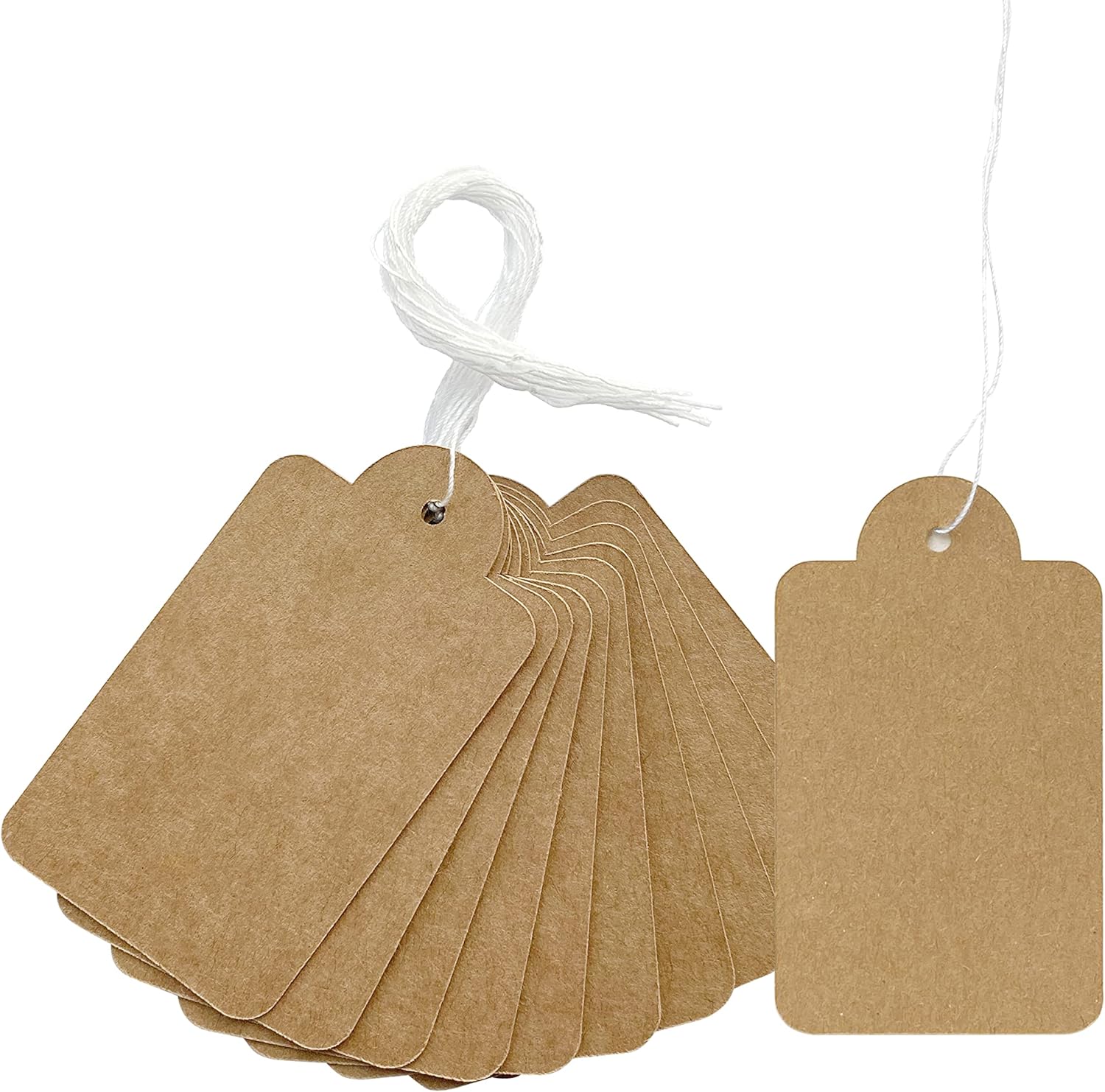 200Pcs Kraft Paper Tags, Kraft Paper Gift Tags Craft Hang