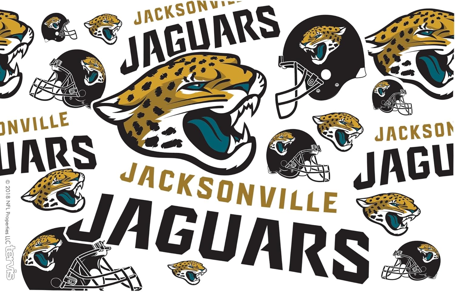 Tervis Made in USA Double Walled NFL Jacksonville Jaguars Insulated Tumbler Cup Keeps Drinks Cold & Hot, 16oz, All Over - Image 2